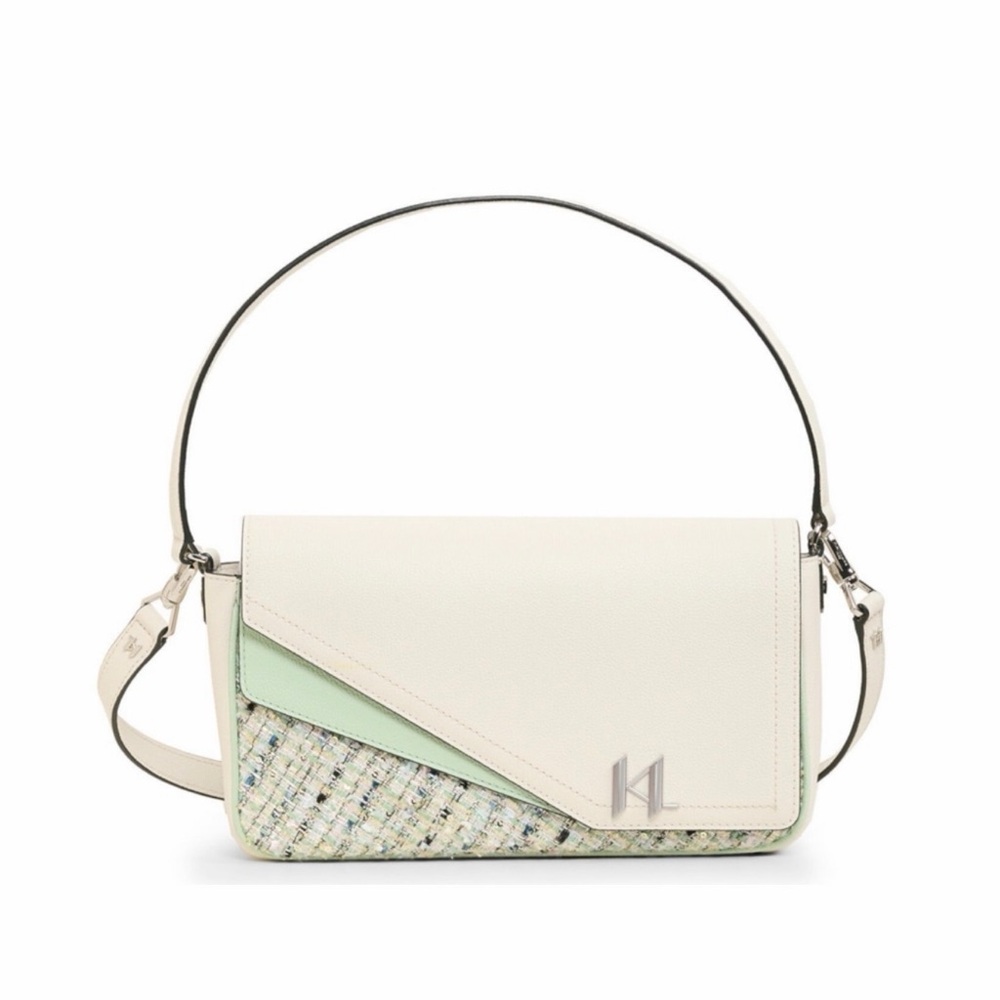 KARL LAGERFELD Tweed Crossbody - Picture 1 of 16